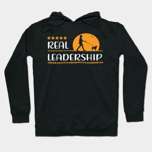 Aussie Dog - real leadership - dog walking with dogs Hoodie